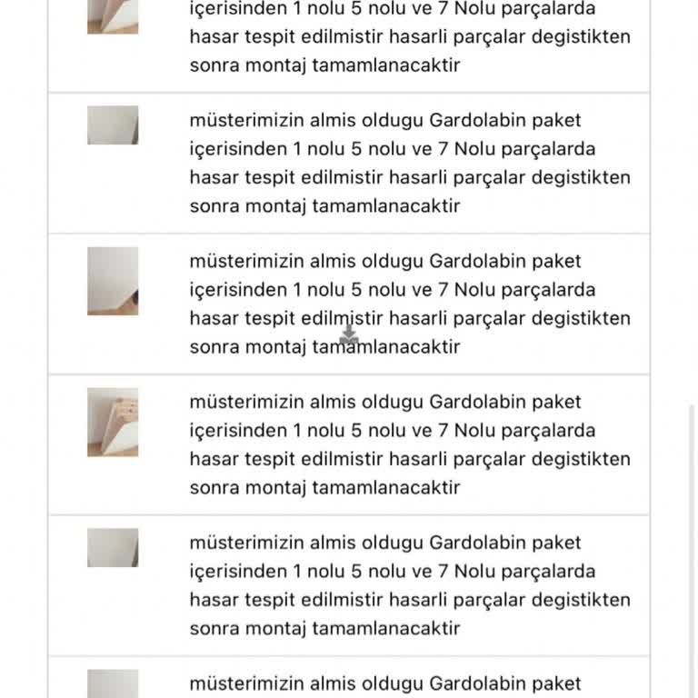 Hasarlı Dolap Teslimatı Ve İletişim Sorunları