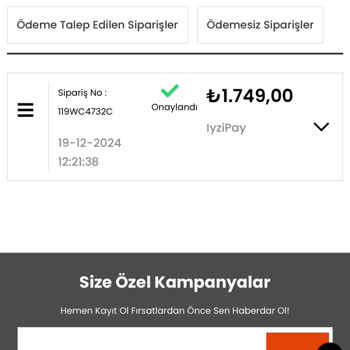 Siparişim Nerede Canta Park