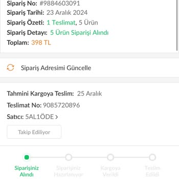 Trendyol'da İptal Hakkı Sorunu: Koreavit Vitamin Siparişi