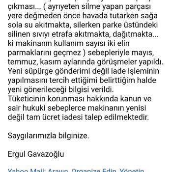 Dyson Süpürge İade Sorunu: Çalışmayan Parçalar Ve Yanıt Alamama