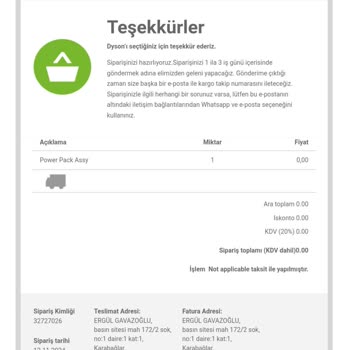 Dyson Süpürge İade Sorunu: Çalışmayan Parçalar Ve Yanıt Alamama