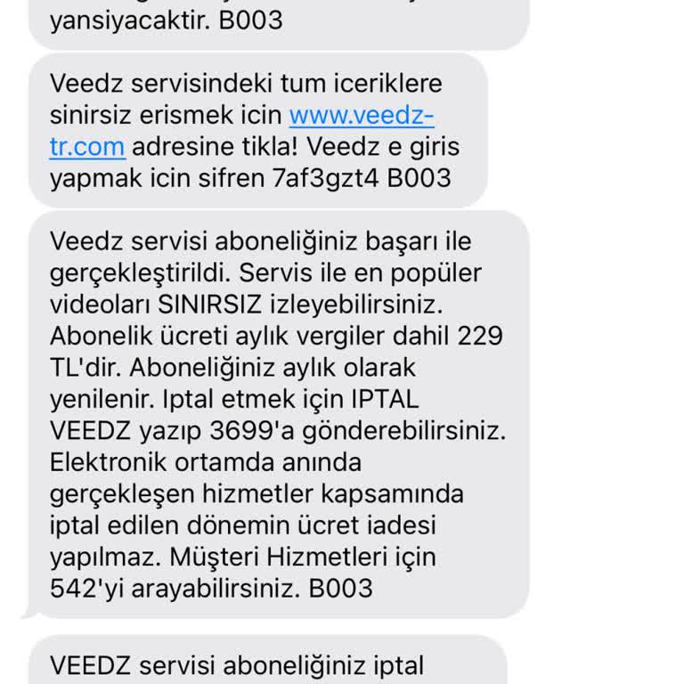 Veedz-tr.com Haksız Ücretlendirme