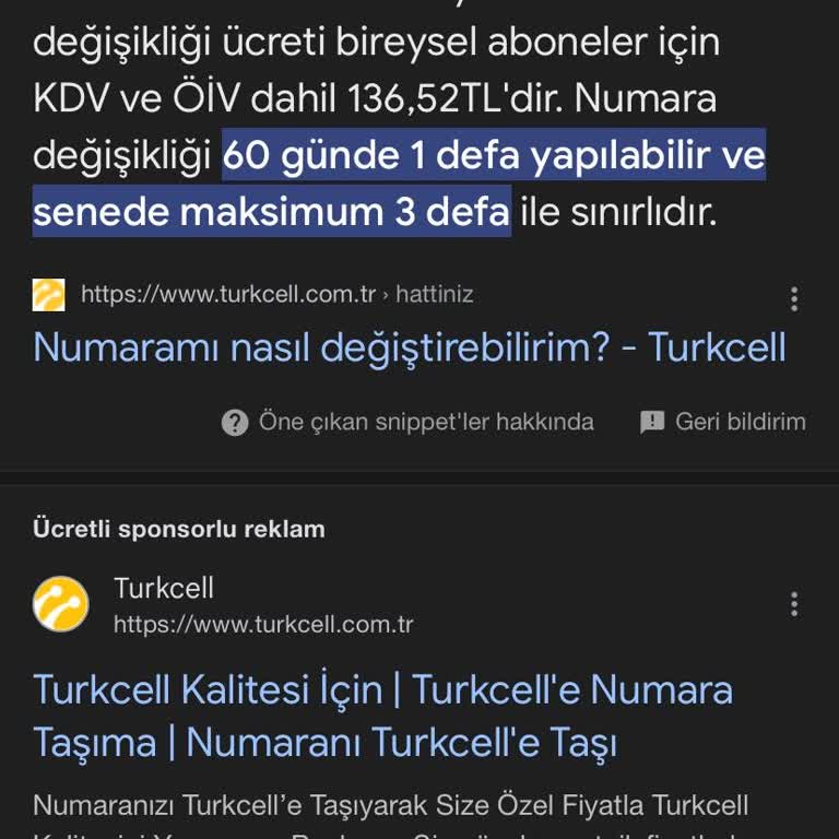 Numara Değişikliği Engeli: Turkcell'den Yardım Bekliyorum