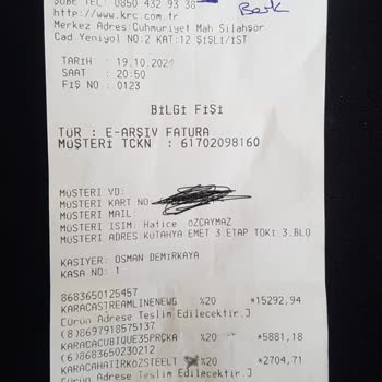 Eskişehir İspark Karaca'dan Teslim Edilmeyen Siparişler