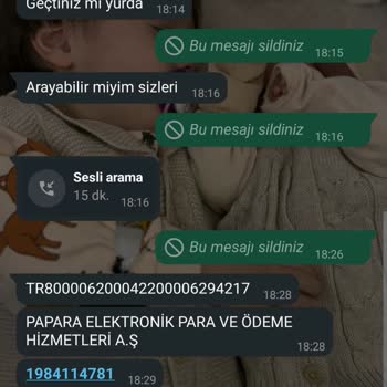 Yanıltıcı Mesajla Karşılaştım!