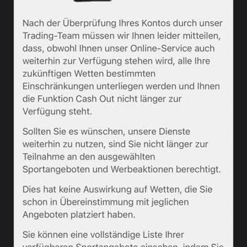 Bet365 blockiert Konto und verweigert Auszahlung von 2500 €