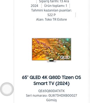 Samsung TV Siparişimde Teslimat Ve İade Sorunları