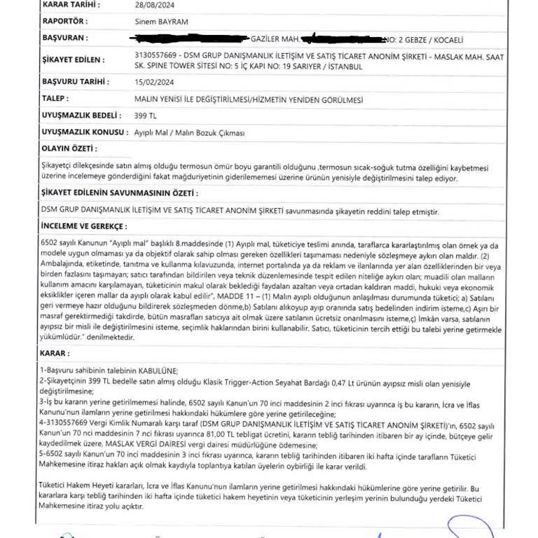 Trendyol'da Termos Değişiminde Yaşanan Zorluklar