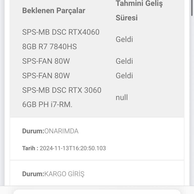 Garanti Sürecinde Uzayan Onarım Ve Değişim Talebi