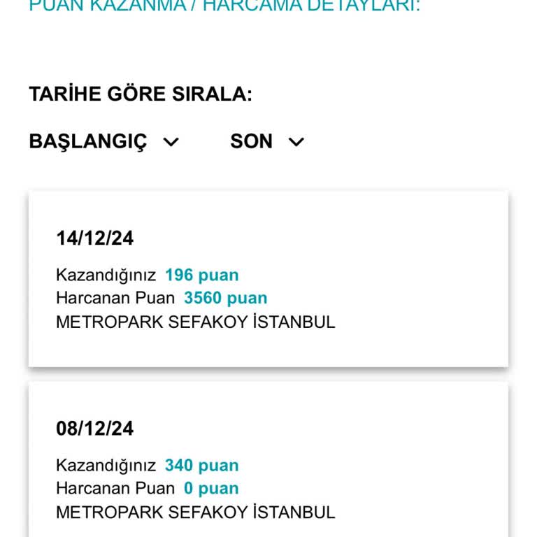 Hediye Maske İçin Kullanılan Puanlar: Müşteri Memnuniyetsizliği