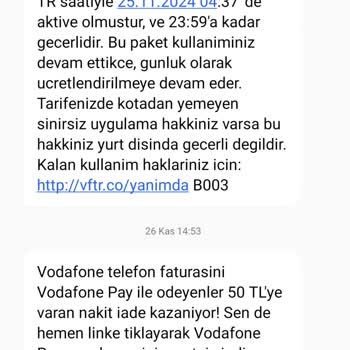 Vodafone'un Onaysız Ek Ücret Mağduriyeti