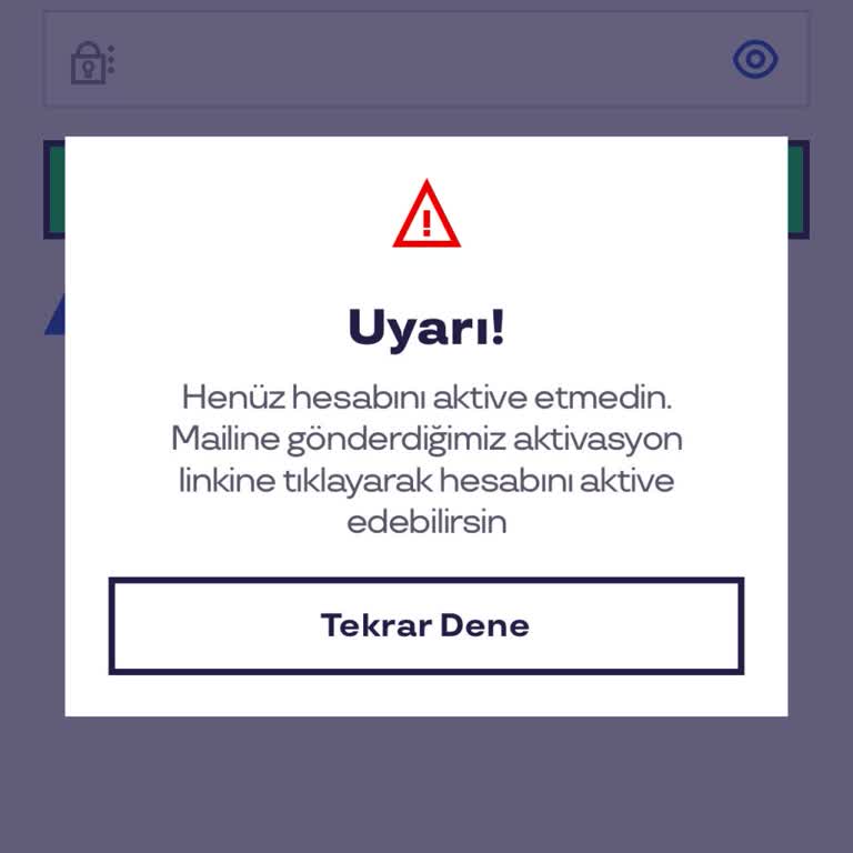 Yanlış E-posta Nedeniyle Hesap Aktivasyonu Sorunu