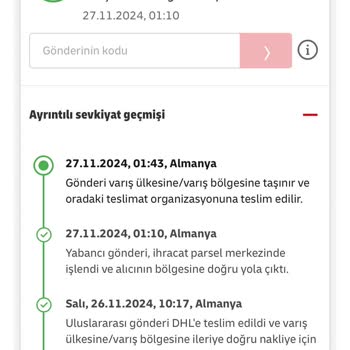 Almanya'dan Gelen Siparişin Teslimat Sorunu