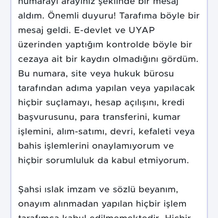 Yanıltıcı Borç Mesajı Ve Hukuki İşlem İddiası
