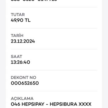 Hepsipay Üzerinden İzinsiz Para Çekimi