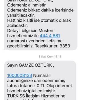 Turkıss İle Fatura Sorunları Ve Hukuki Süreç