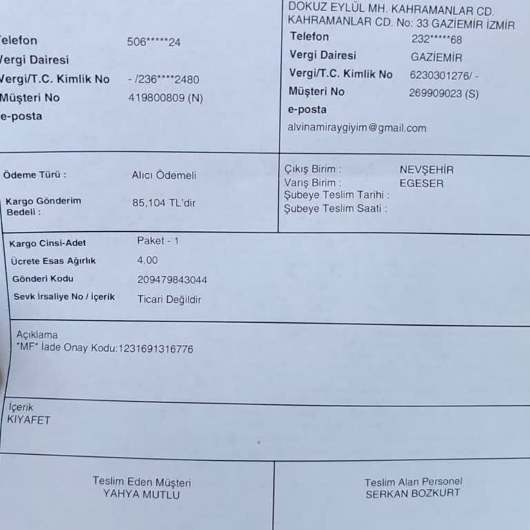 İade Edilmeyen Ücret Ve Ulaşılamayan Müşteri Hizmeti