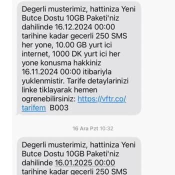 Vodafone Yanlış Fatura Ve Eksik Bilgilendirme Sorunu!