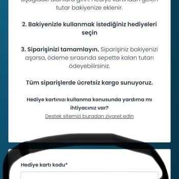 Amazon Hediye Kartı Kod Sorunu