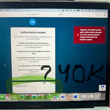 Amazon Hediye Kartı Kod Sorunu