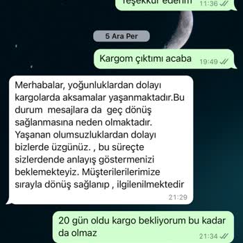 Teslim Edilmeyen Sipariş Ve Müşteri Hizmetleri Sorunu