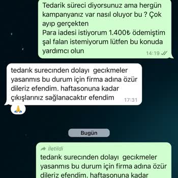 Teslim Edilmeyen Sipariş Ve Müşteri Hizmetleri Sorunu