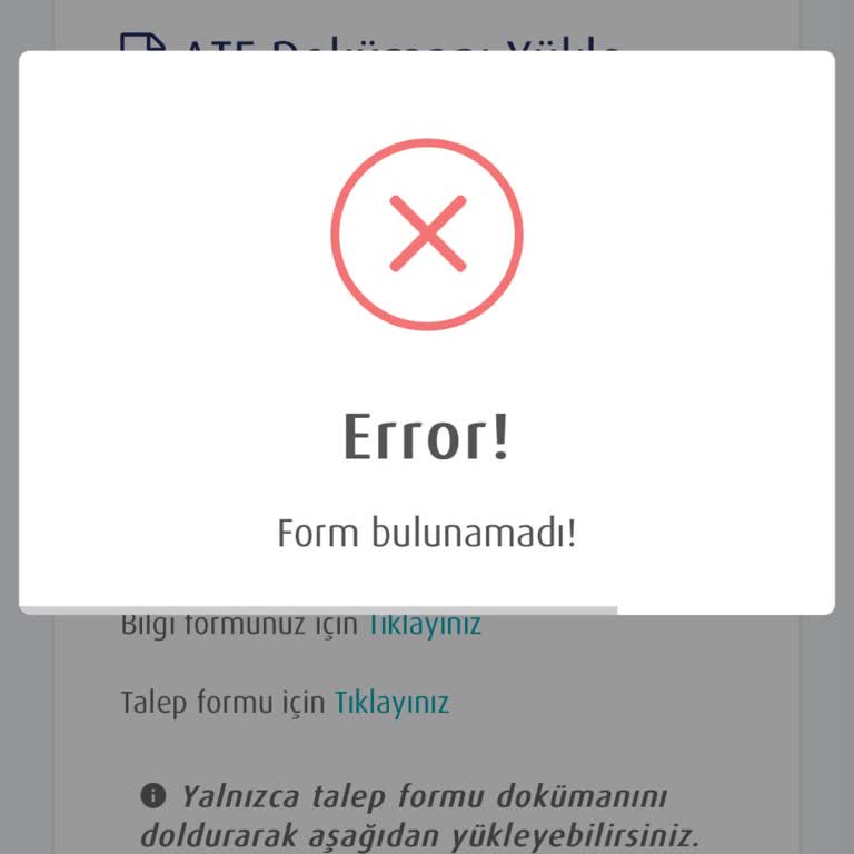 Ayrılma Formu Erişim Sorunu
