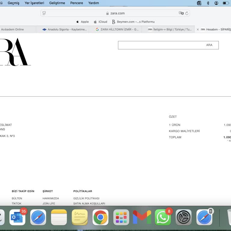 Zara Online Siparişim Kayboldu Ve İade Süreci Belirsiz