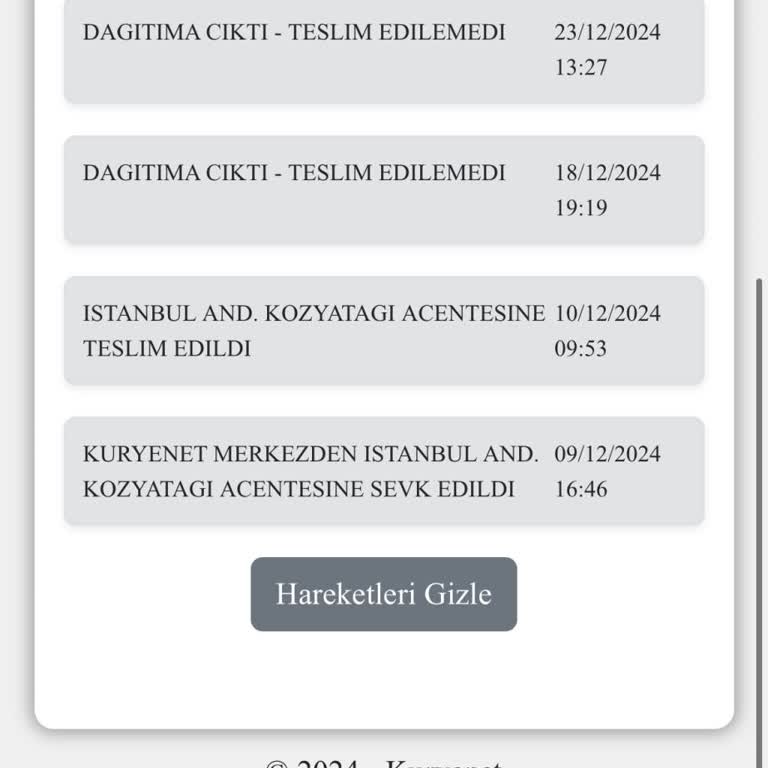 Kuryenet'in Hatalı Teslimat Ve İletişim Sorunları