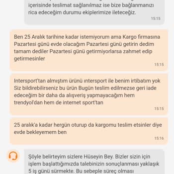 Teslimat Sorunu Ve Yetersiz Müşteri Desteği