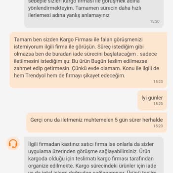 Teslimat Sorunu Ve Yetersiz Müşteri Desteği