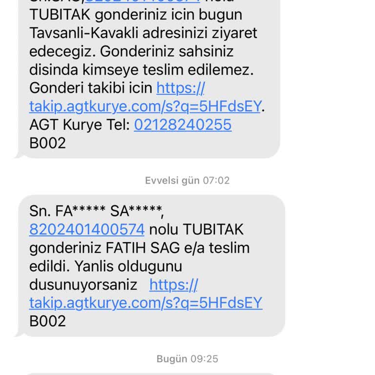 TÜBİTAK Teslim Edilmeyen E-imza Kargosu Ve Ulaşılamayan Müşteri Hizmetleri