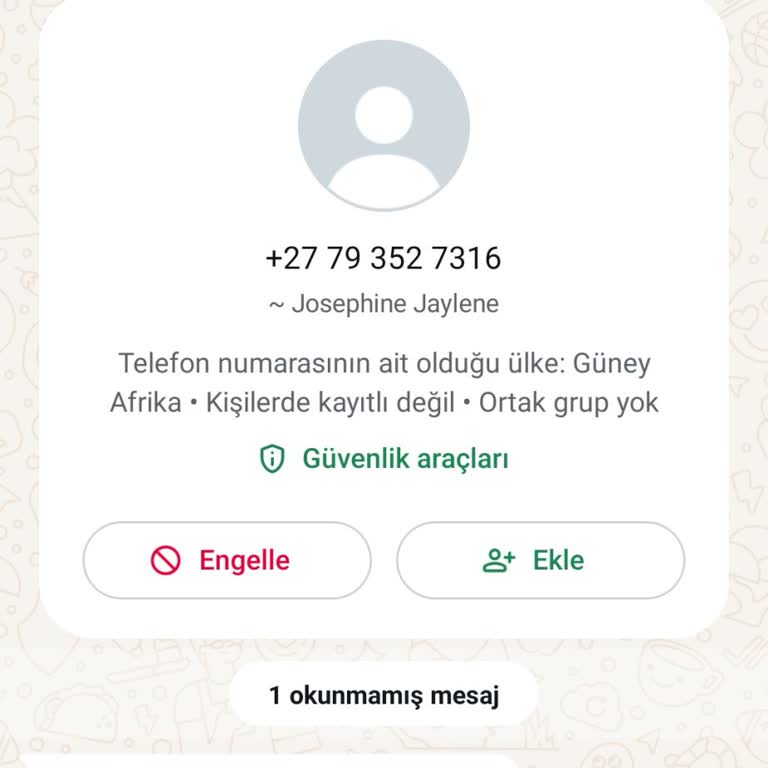 Güney Afrika'dan Gelen Beklenmedik Mesajla İlgili Güvenlik Endişesi
