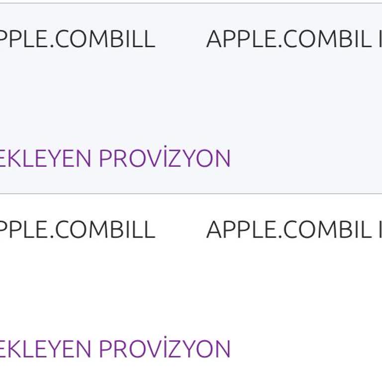 Bilinmeyen Apple Çekimleri Ve İade Talebi