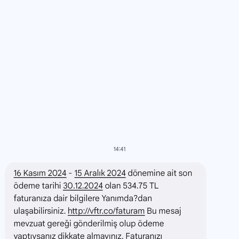 Vodafone'dan Ayrıldım Ama Faturalar Peşimi Bırakmıyor
