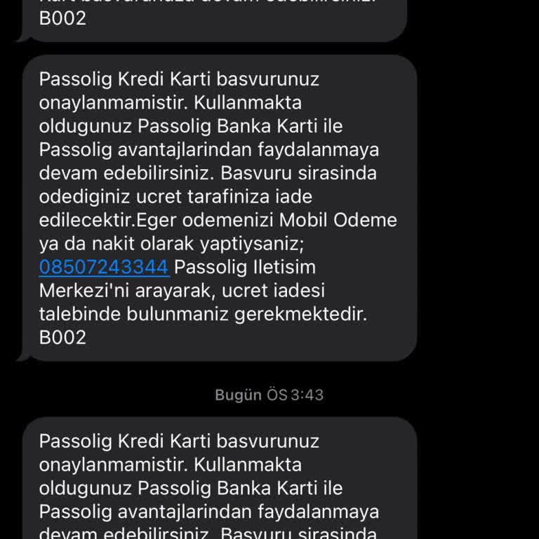 Passolig Kart Başvuru Onayı Ve İade Sorunu