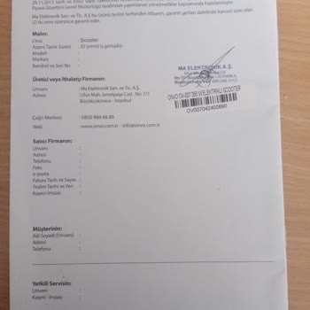 Onvo Scooter: Menzil Ve Servis Hayal Kırıklığı