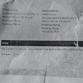 Sipariş Edilen Yağ Teslim Edilmedi