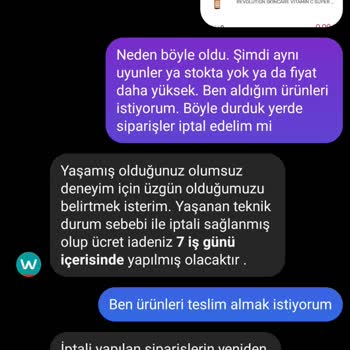 İndirim Döneminde İptal Edilen Sipariş Mağduriyeti