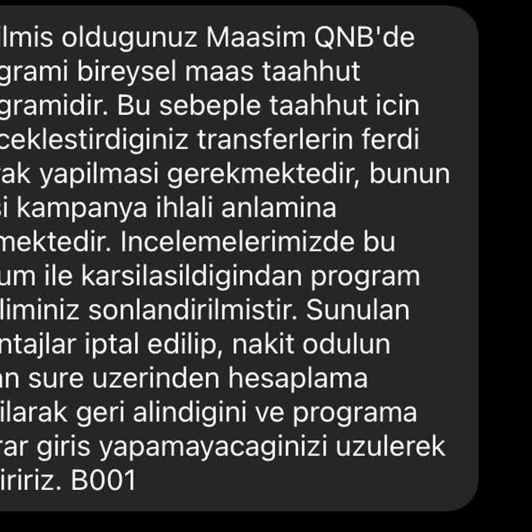 QNB Finansbank Kampanyasında Yaşanan Haksızlık Ve Mağduriyet