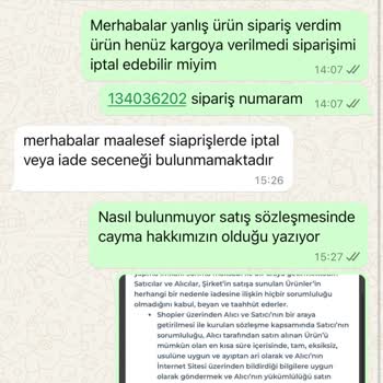 Yanlış Sipariş İptali İçin Mücadele