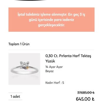 Yanlış Bilgilendirme Ve İptal Edilen Siparişler Nedeniyle Mağduriyet