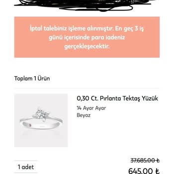 Yanlış Bilgilendirme Ve İptal Edilen Siparişler Nedeniyle Mağduriyet