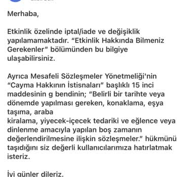 Bilet İadesi İçin Acil Yardım Bekliyorum