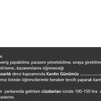 Kantin Günlerinde Şeffaflık Ve Eğitim Eksikliği