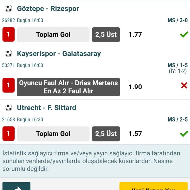 Nesine.com'da Keyfi Kupon İptali Ve Ödeme Sorunu