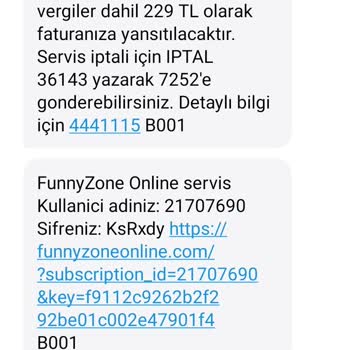 Beklenmeyen Abonelik Ücreti Sorunu