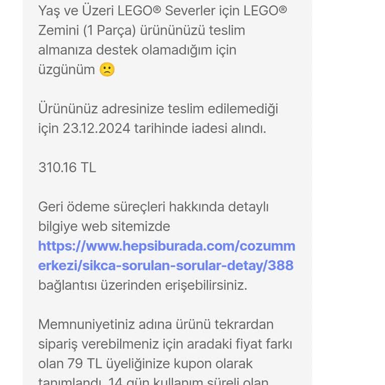 Geciken Teslimat Ve İade Sorunu: Kızımın Hediyesi Zamanında Gelmedi