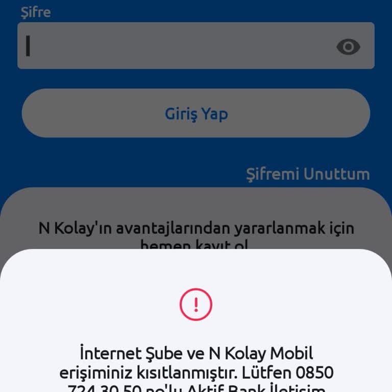 N Kolay Mobil Uygulama Sorunları
