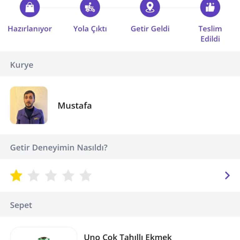Getir Siparişim Teslim Edilmedi, Müşteri Hizmetleri Yetersiz